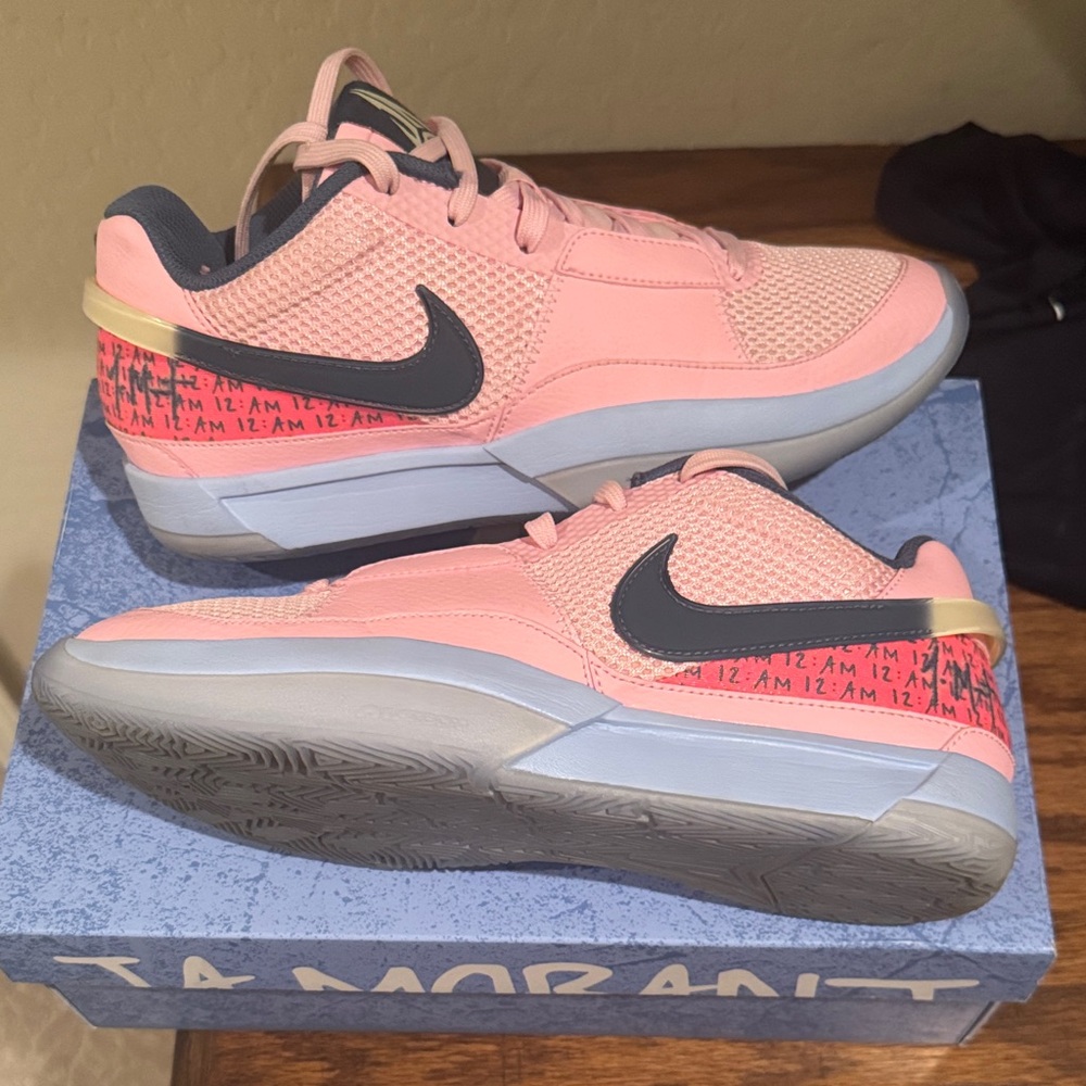 (Used three times) Nike Ja 1 Day One Soft Pink Basketball shoe